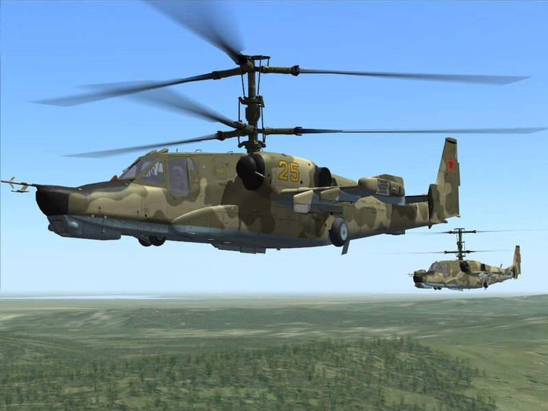 Military Helicopters in Flight — Green, Calm