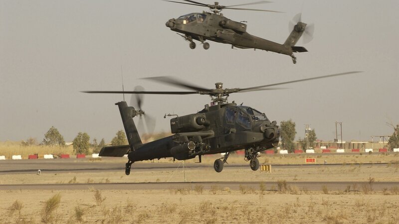 Military Helicopters in Flight — Green, Dramatic, Afternoon, Photograph, Aircraft, Runway