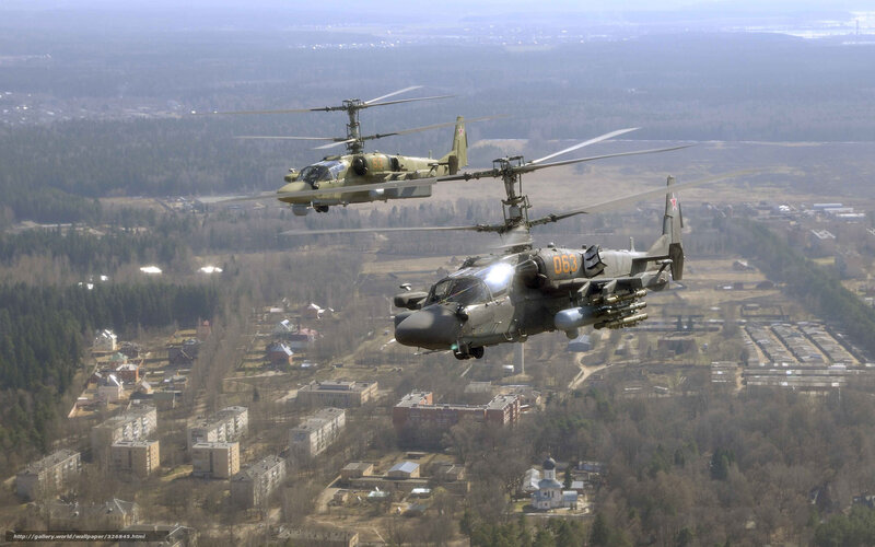 Military Helicopters in Flight — Green, Dramatic, Afternoon, Photograph, Town, Forest