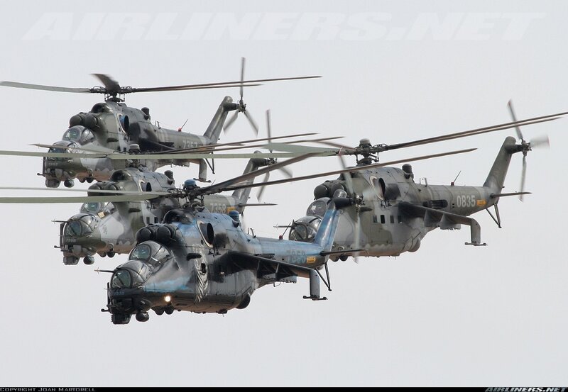 Military Helicopters in Formation — Gray, Dynamic
