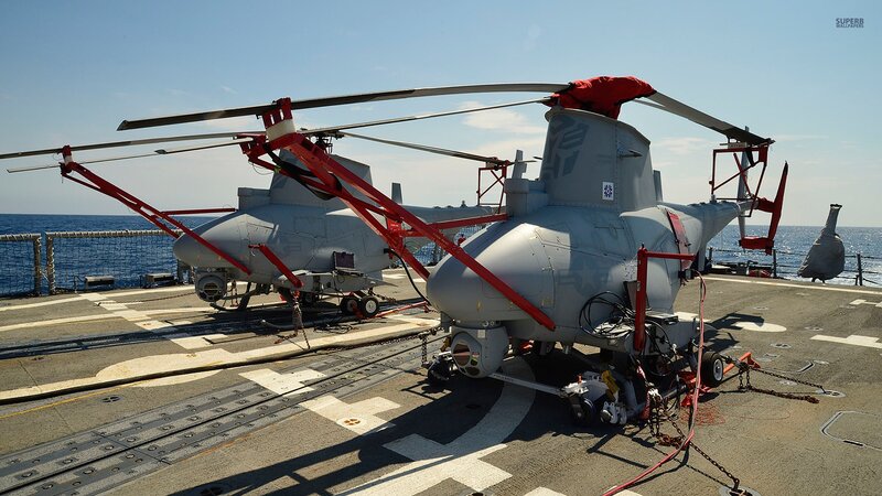 Military Helicopters on Deck