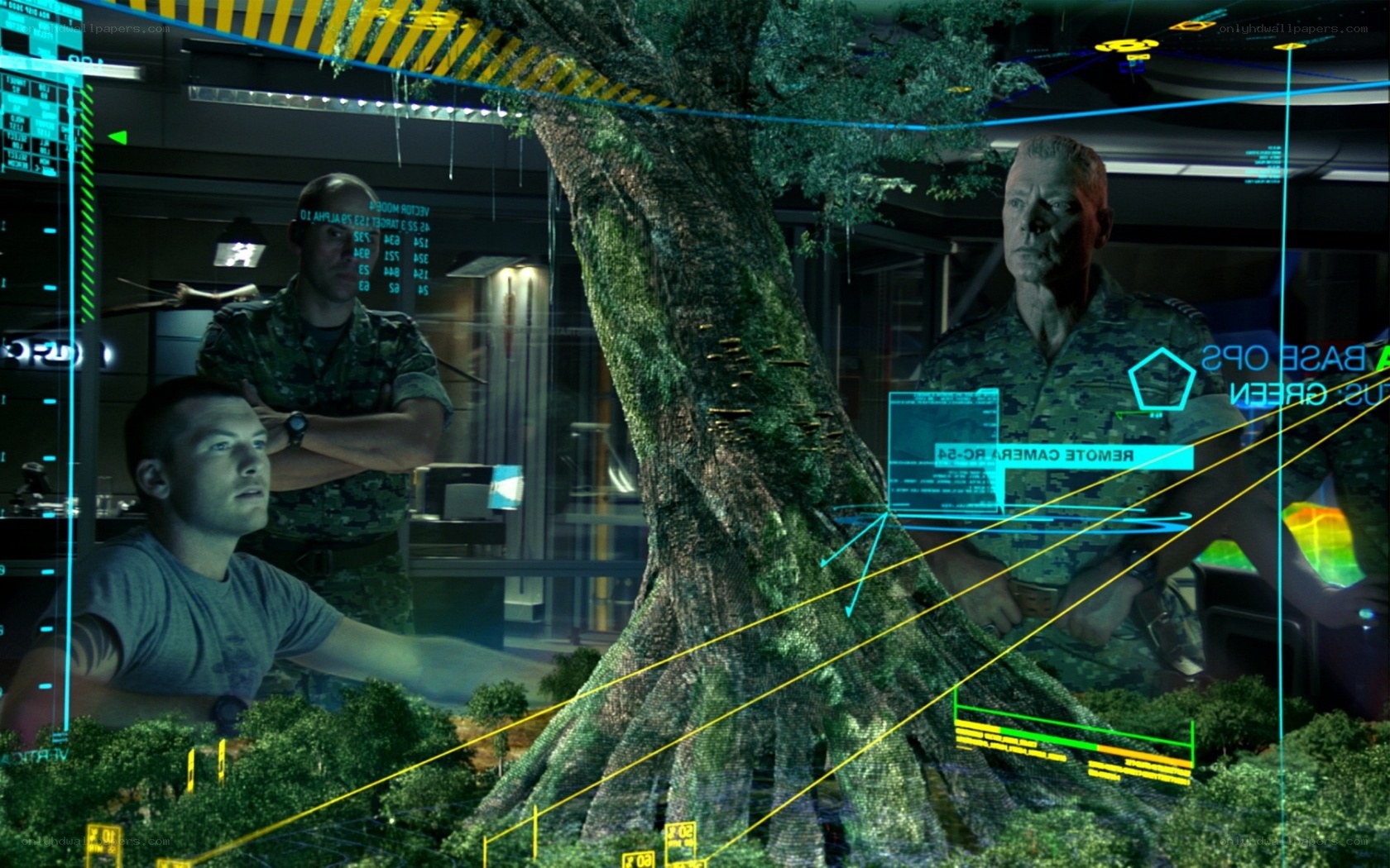 military holographic display