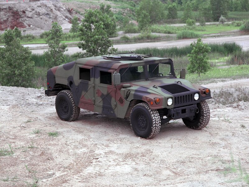 Military Humvee in Camouflage