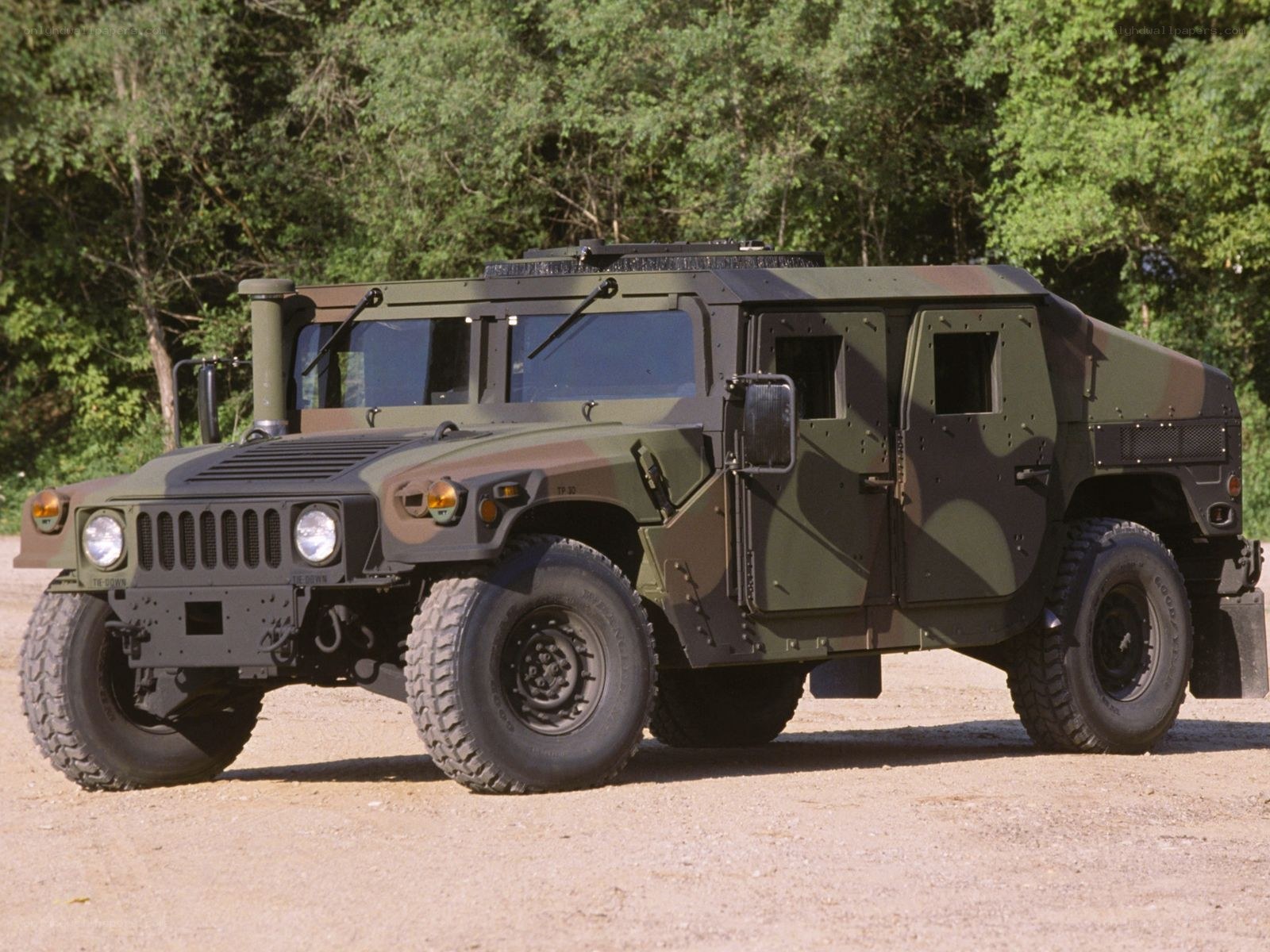 Military Humvee vehicle