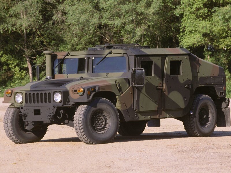 Military Humvee Vehicle — Green, Neutral