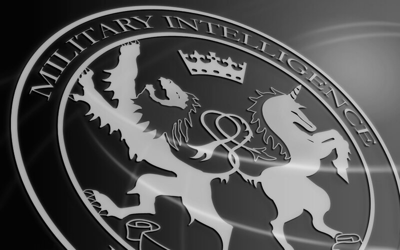 Military Intelligence Emblem — Black, Formal