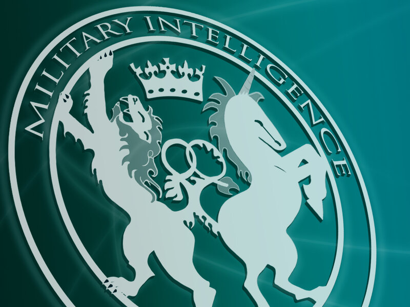 Military Intelligence Emblem — Teal