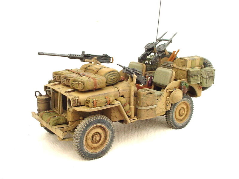 Military Jeep Model — Tan, Dusty, Photograph