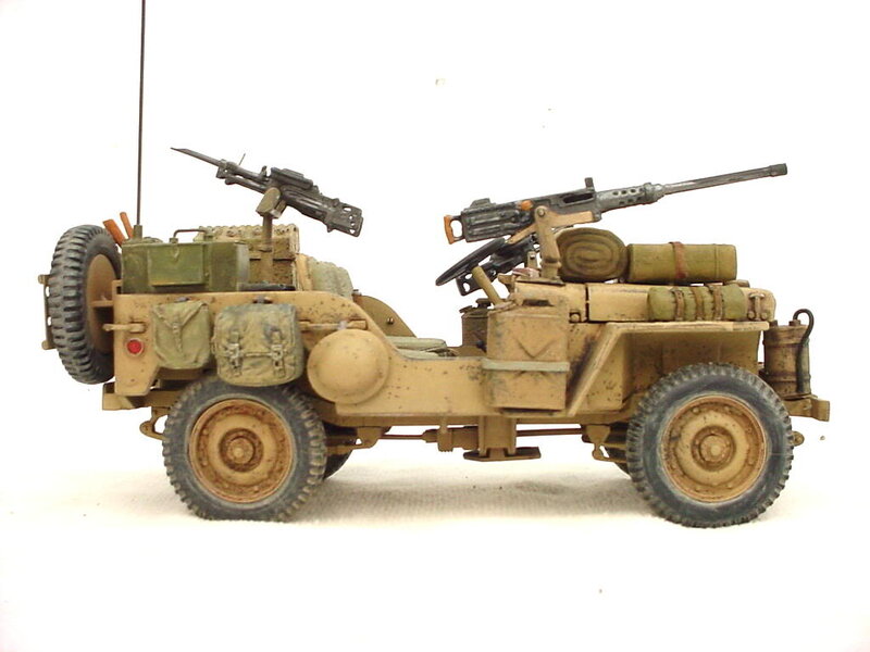 Military Jeep Model — Tan, Neutral