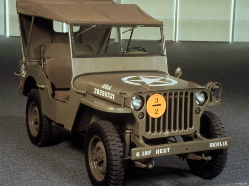 Military Jeep Vehicle — Olive Drab
