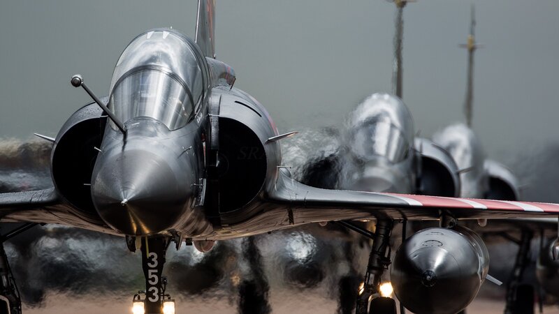 Military Jet Aircraft — Gray, Dramatic, Photograph