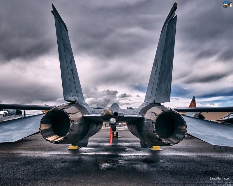 Military Jet Aircraft — Gray, Dramatic, Photograph, Wings, Engine, Clouds