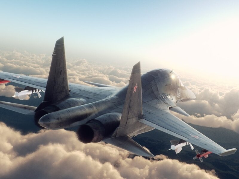 Military Jet Fighter — Gray, Dramatic, Morning