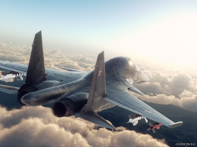 Military Jet Fighter — Gray