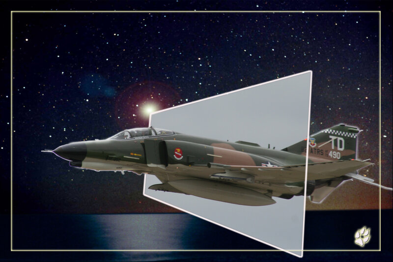 Military Jet Fighter — Green