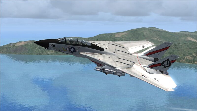 Military Jet Flying — Gray, Calm