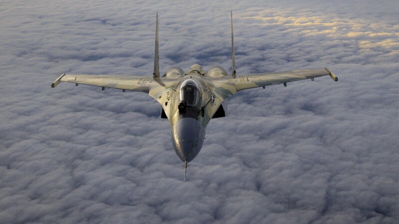 Military Jet Flying — Gray, Dramatic