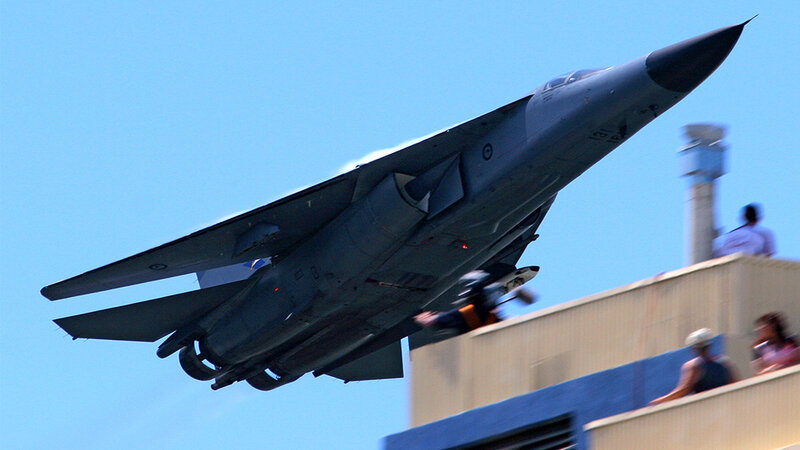Military Jet Flying Low