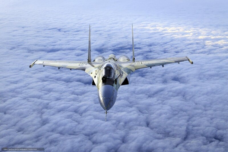 Military Jet Flying — White