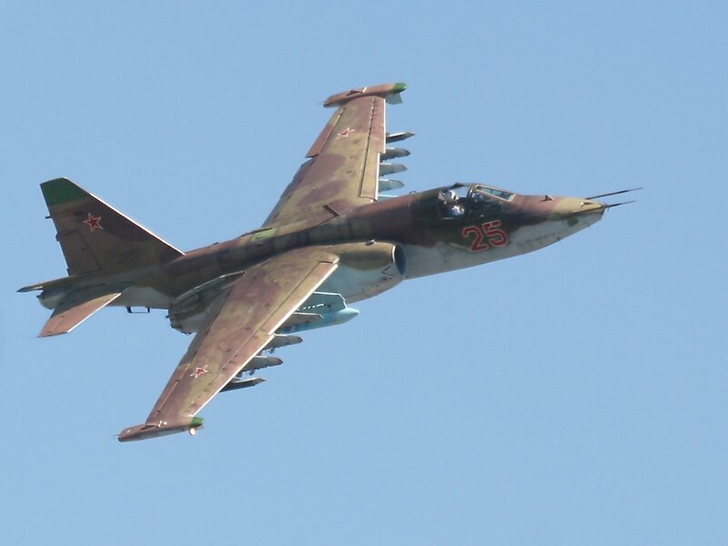 military jet in flight