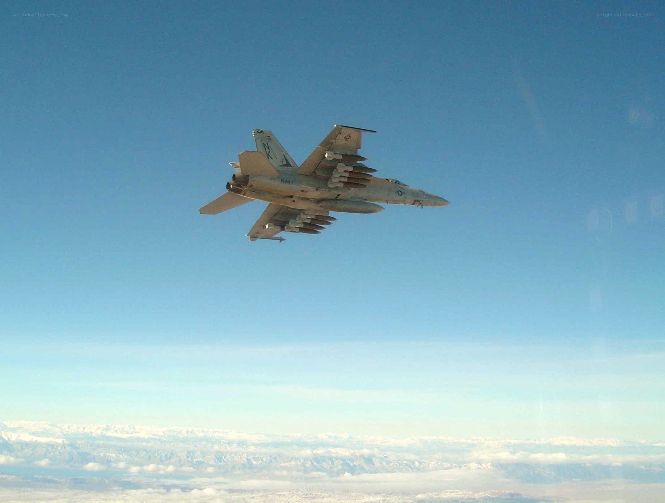 military jet in flight