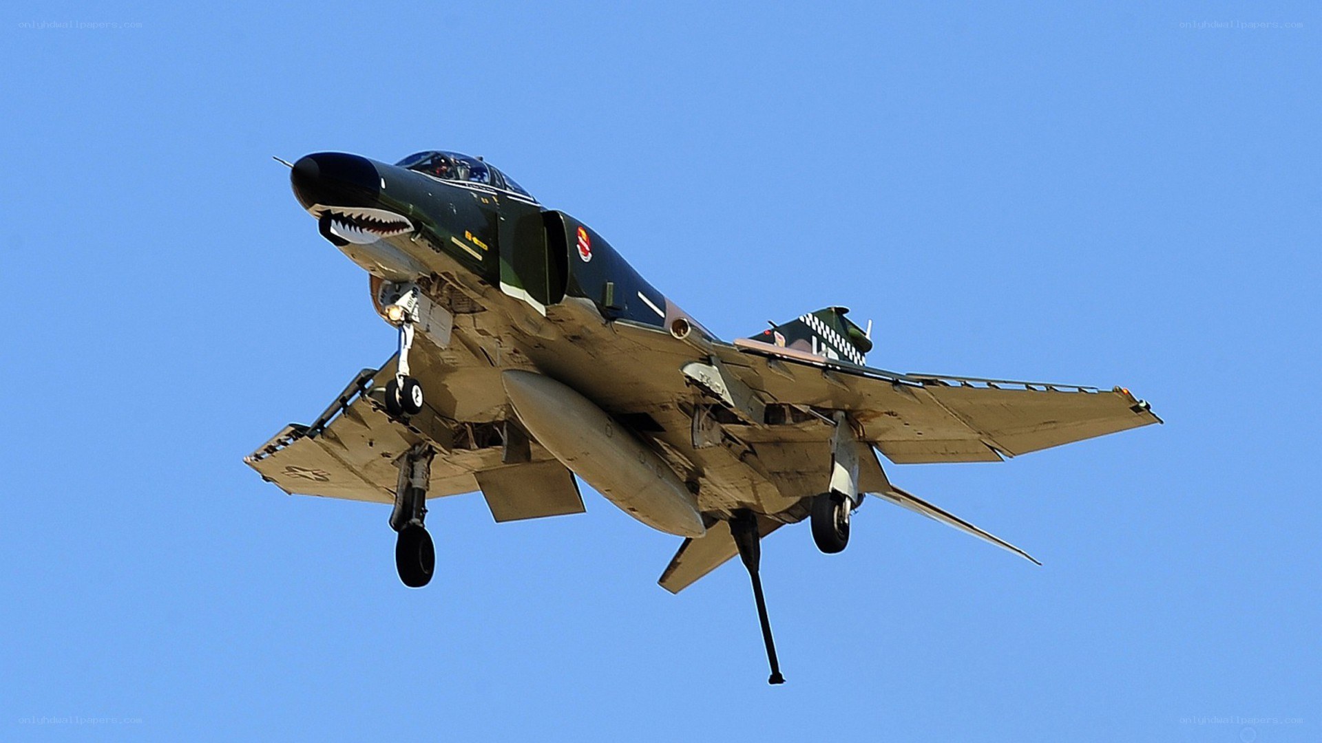 military jet in flight