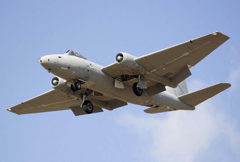military jet in flight
