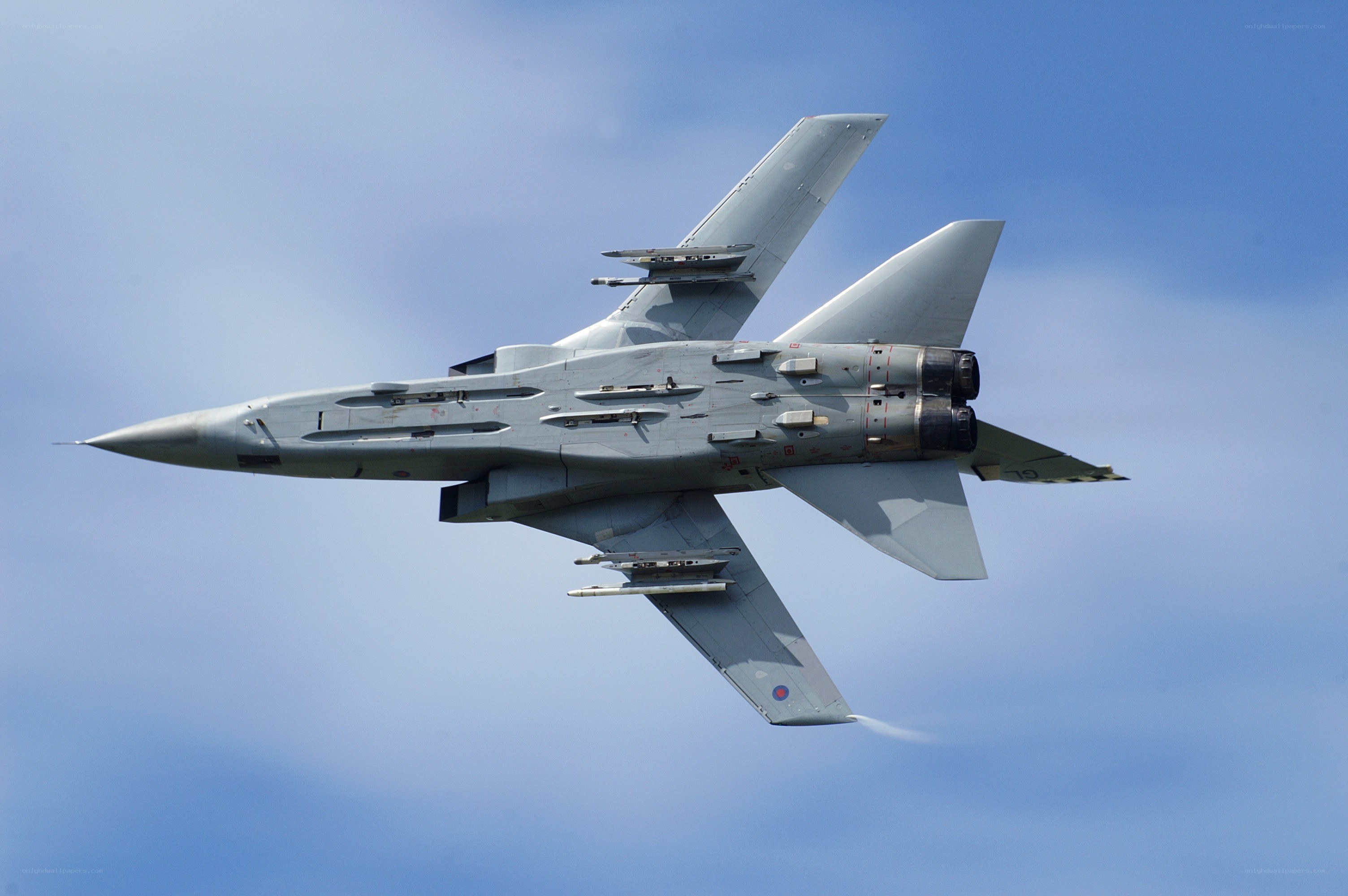 military jet in flight