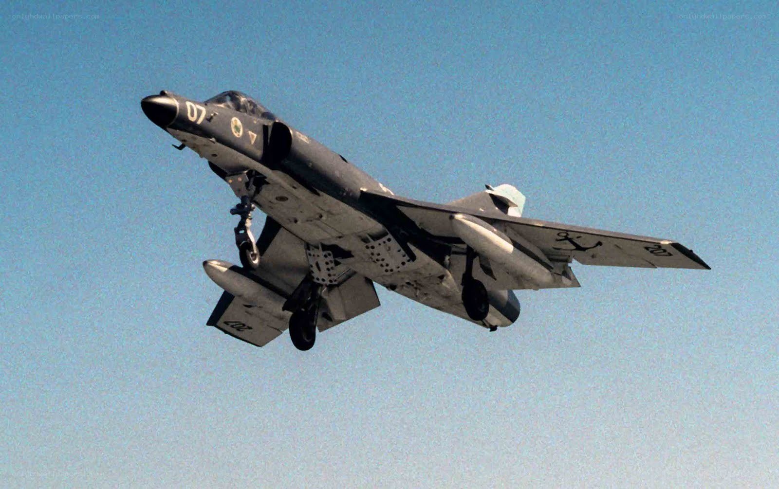 military jet in flight