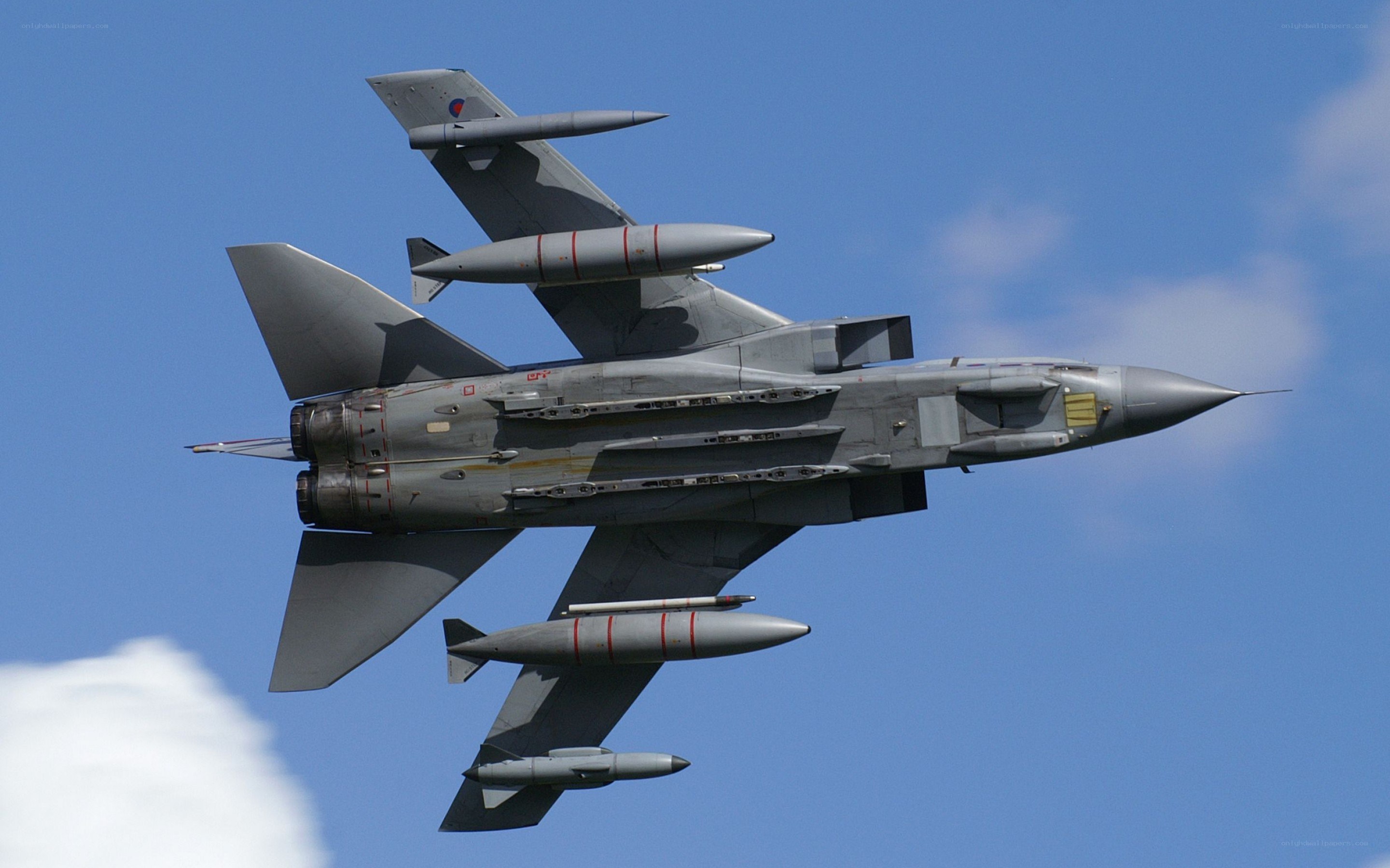 military jet in flight