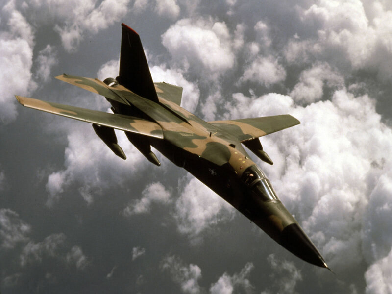 military jet in flight