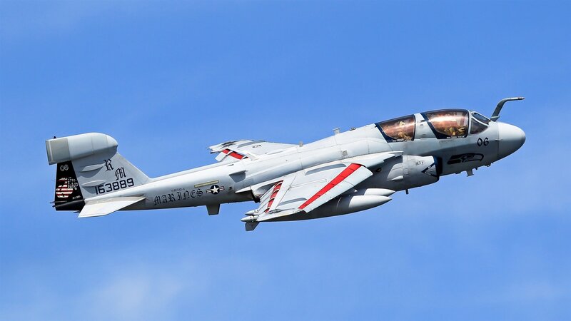 Military Jet in Flight — Blue, Clear, Afternoon, Photograph, Aircraft