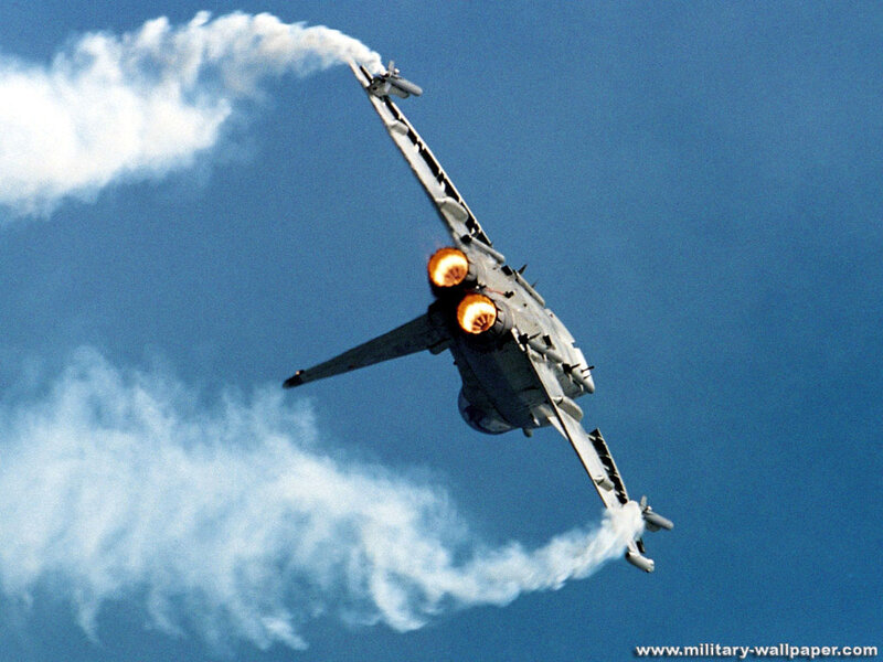 Military Jet in Flight — Blue, Dramatic, Afternoon, Photograph, Jet Engine