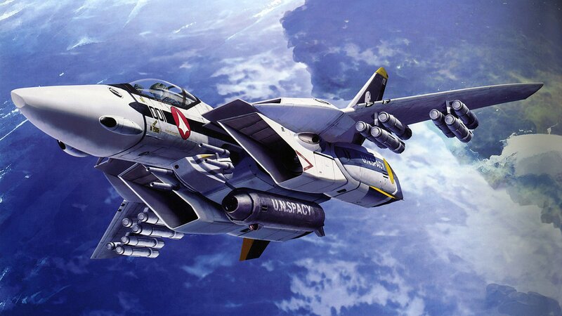 Military Jet in Flight — Blue, Dramatic, Digital Art, Aircraft, Missiles