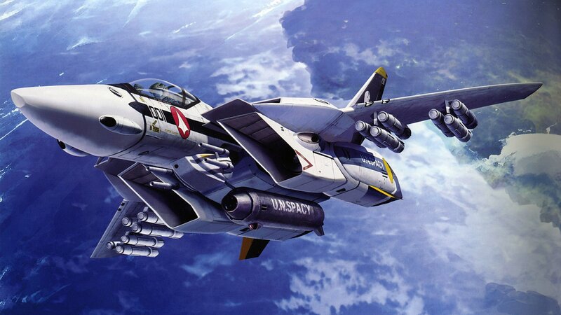 Military Jet in Flight — Blue, Dramatic, Digital Art