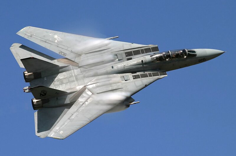 Military Jet in Flight — Blue, Dynamic, Afternoon, Photograph, Aircraft, Sky, Pilot