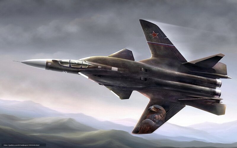 Military Jet in Flight — Gray, Dramatic, Digital Art