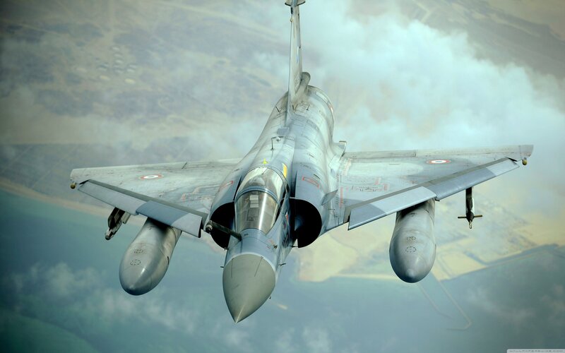 Military Jet in Flight — Gray, Dramatic, Photograph, Aircraft, Clouds