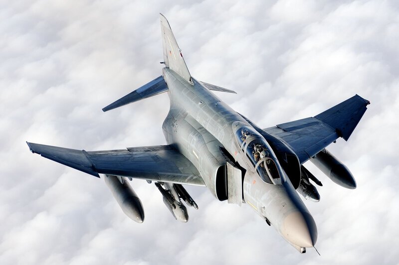 Military Jet in Flight — Gray, Dramatic, Photograph, Clouds, Pilot