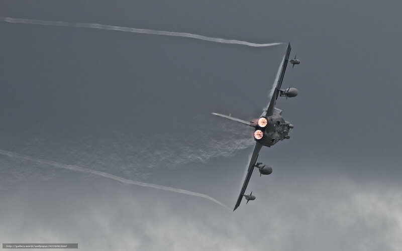 Military Jet in Flight — Gray, Dramatic, Photograph, Jet Engine, Contrail