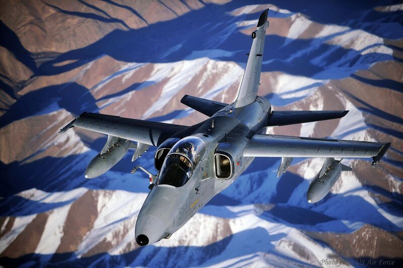 Military Jet in Flight — Gray, Dramatic, Photograph, Mountains, Snow