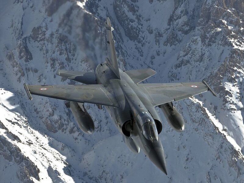 Military Jet in Flight — Gray, Dramatic, Winter, Photograph