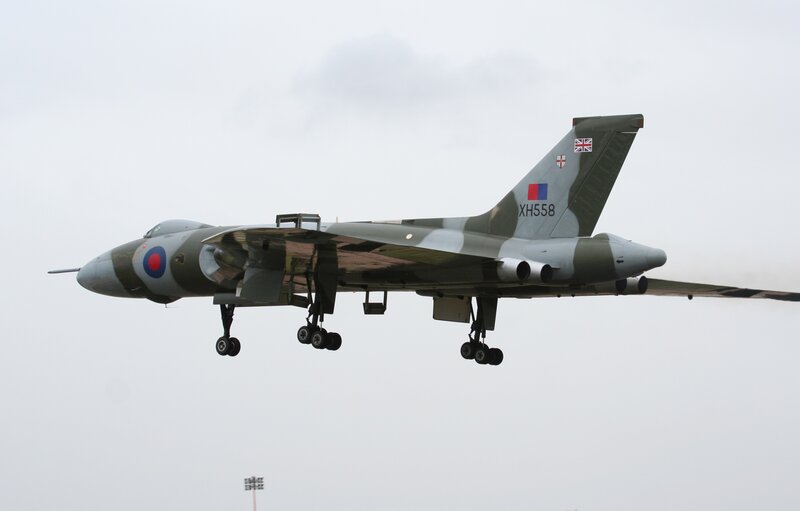 Military Jet in Flight — Gray, Neutral, Photograph, Aircraft, Landing Gear