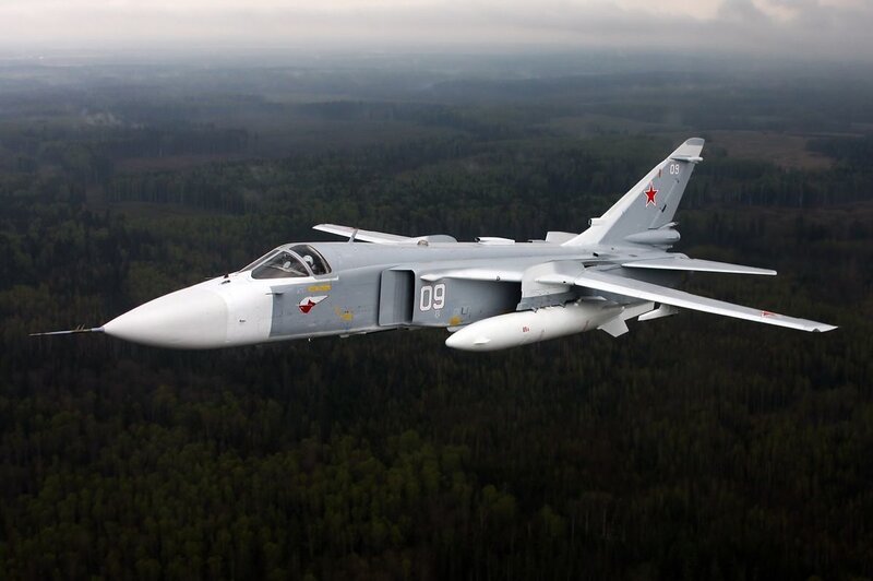 Military Jet in Flight — Gray, Overcast