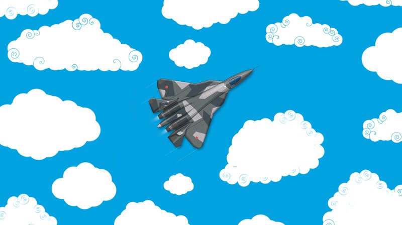 Military Jet in Sky