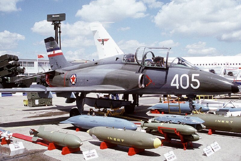 Military Jet on Display — Gray