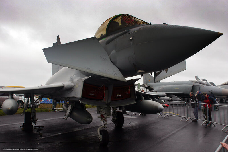 military jet on display