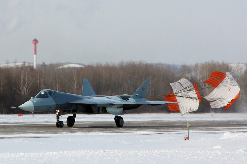 Military Jet on Runway — Gray, Cold