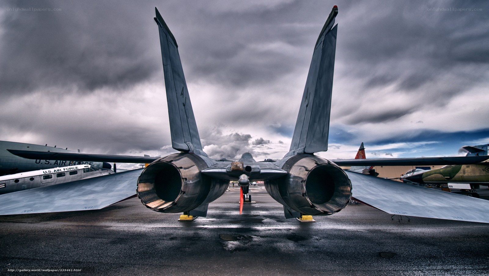 Military jet on tarmac