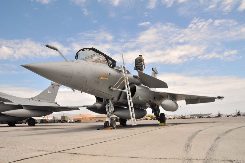 Military jet on tarmac